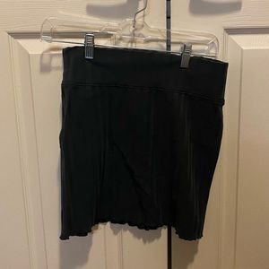 aerie patterned line ruffle sports skirt